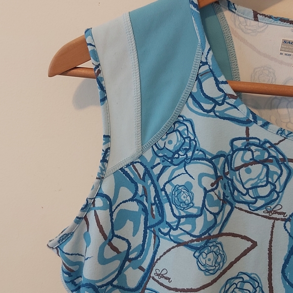 SALOMON | Women's Tank Top Blue Size Medium - Picture 3 of 8